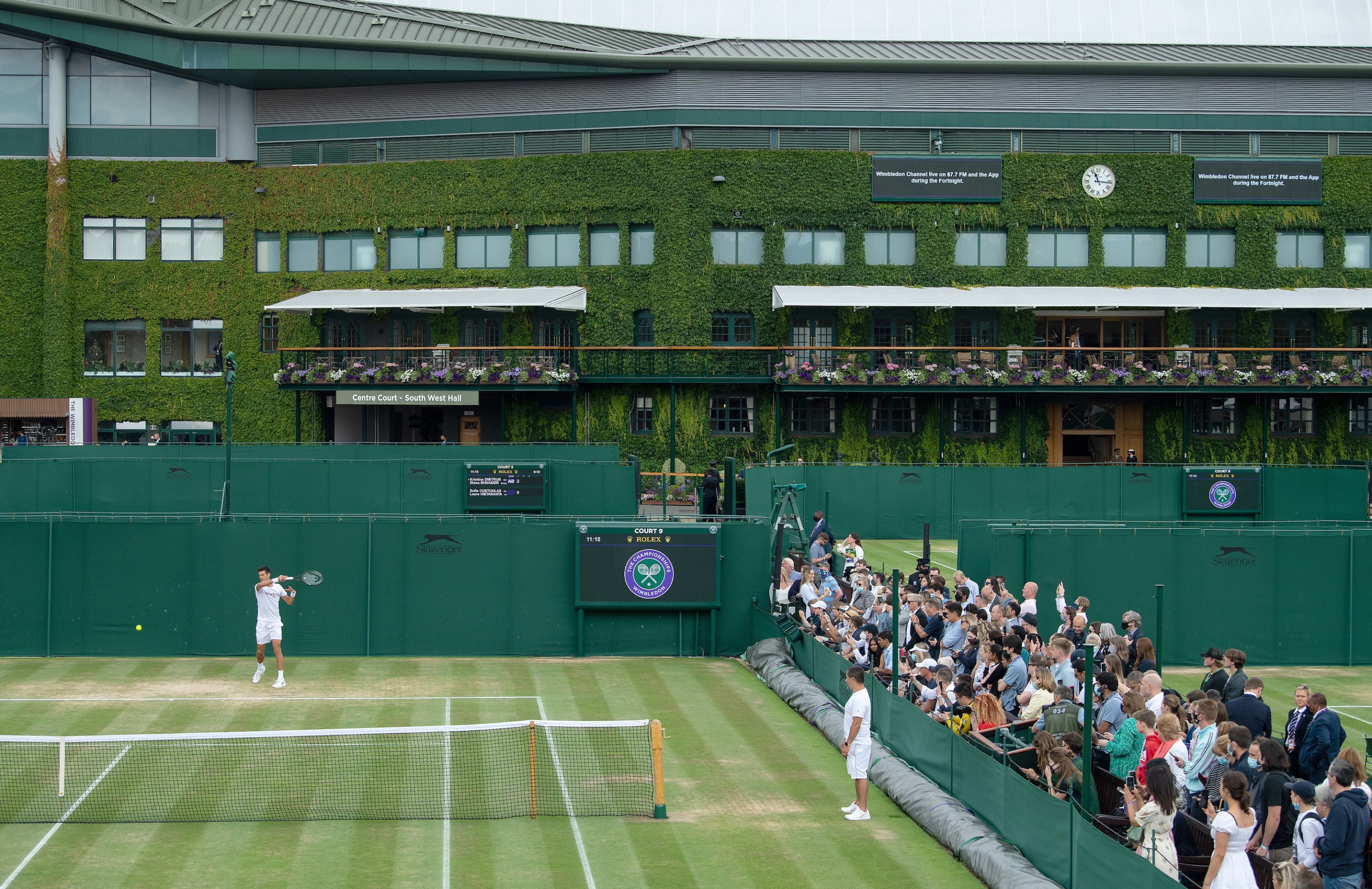 The All England Tennis Club during Wimbledon 2021.