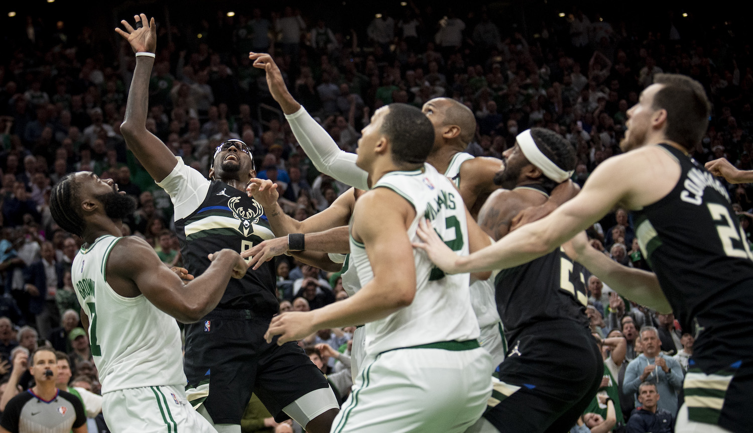 BOSTON, MASSACHUSETTS - MAY 11: during Game Five of the Eastern Conference Semifinals at TD Garden on May 11, 2022 in Boston, Massachusetts. (Photo by Maddie Malhotra/Getty Images)