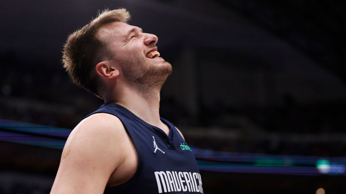 Luka Doncic laughs