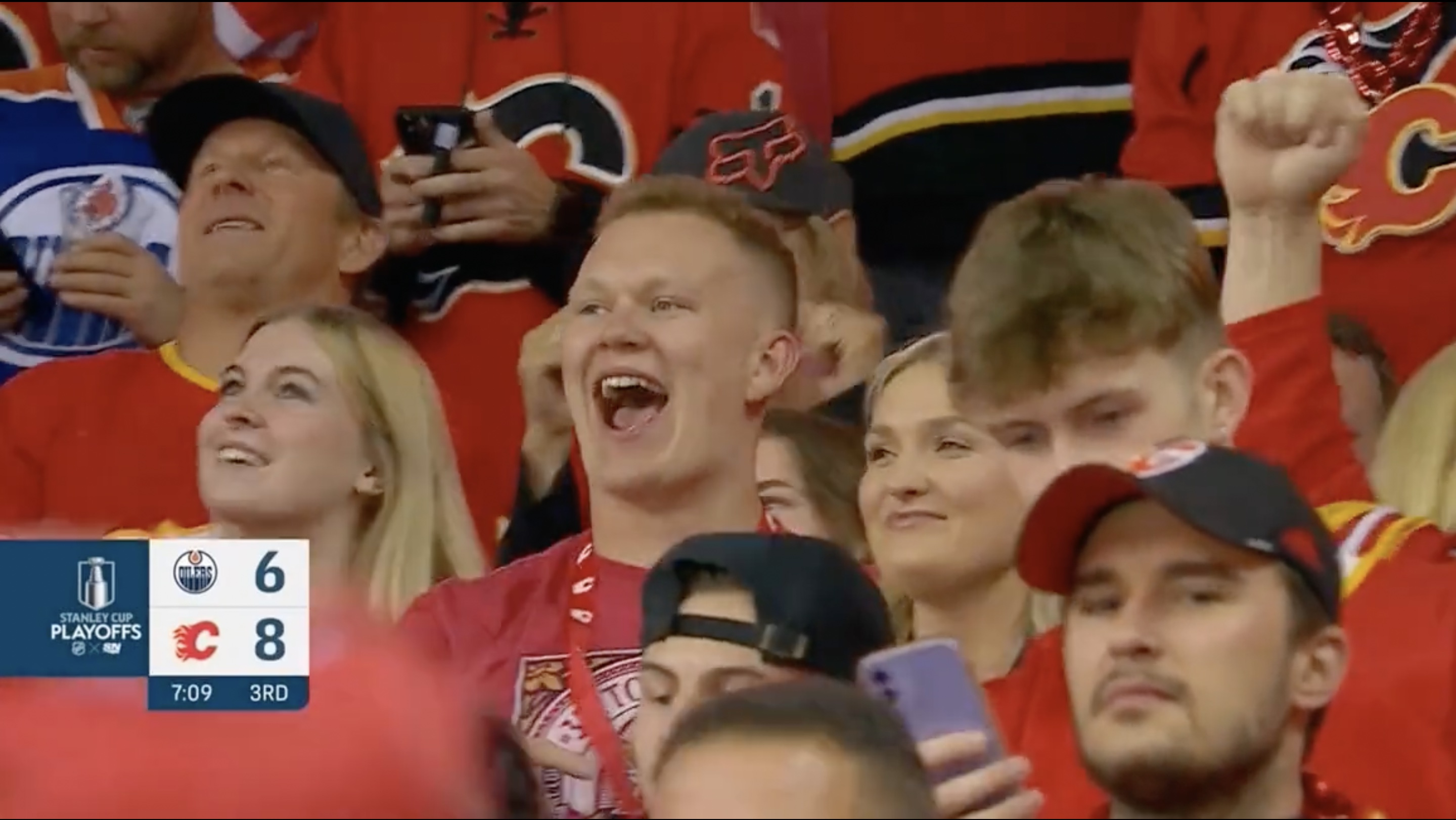Brady Tkachuk cheering on Flames, brother is best NHL playoffs story