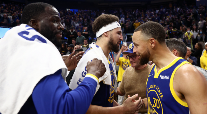 Draymond Green, Klay Thompson, Steph Curry (Golden State Warriors)