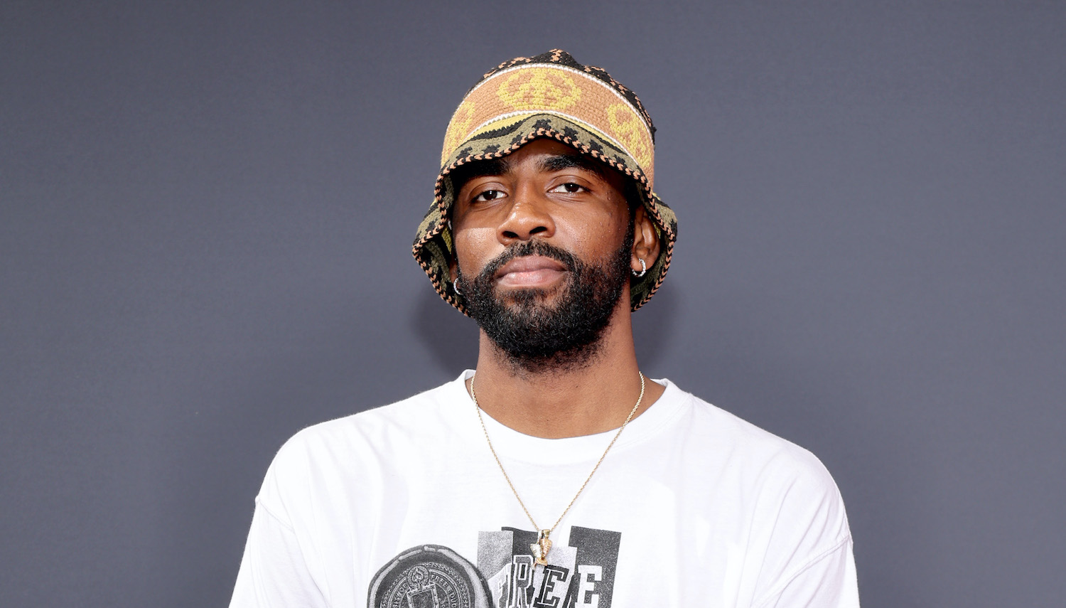 LOS ANGELES, CALIFORNIA - JUNE 26: Kyrie Irving attends the 2022 BET Awards at Microsoft Theater on June 26, 2022 in Los Angeles, California. (Photo by Amy Sussman/Getty Images,)
