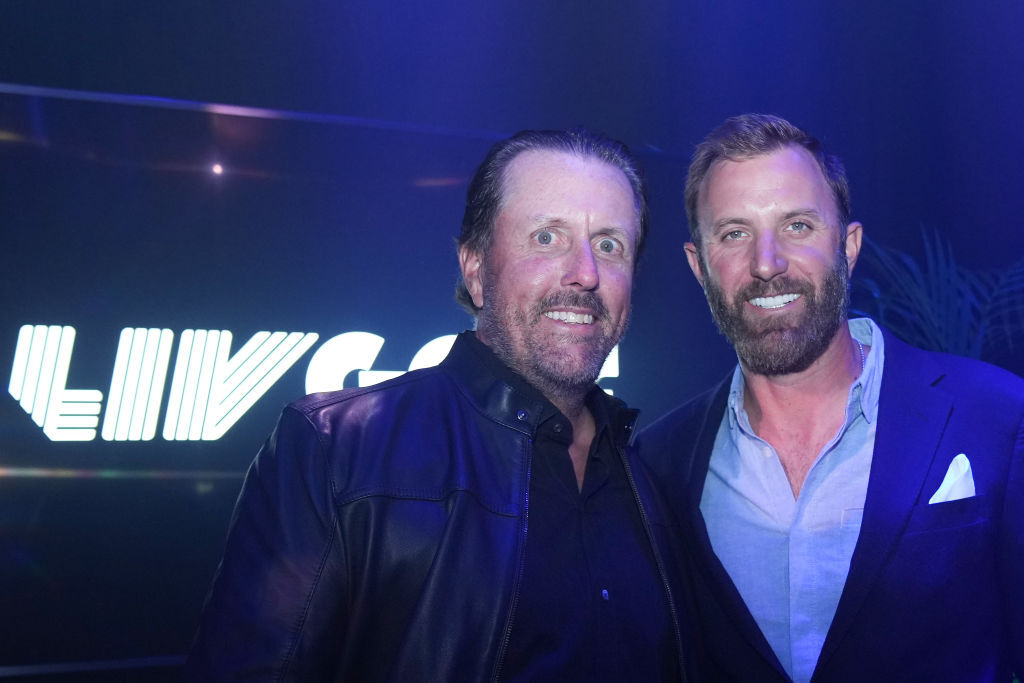A very haggard Phil Mickelson at the LIV Golf draft on June 7.