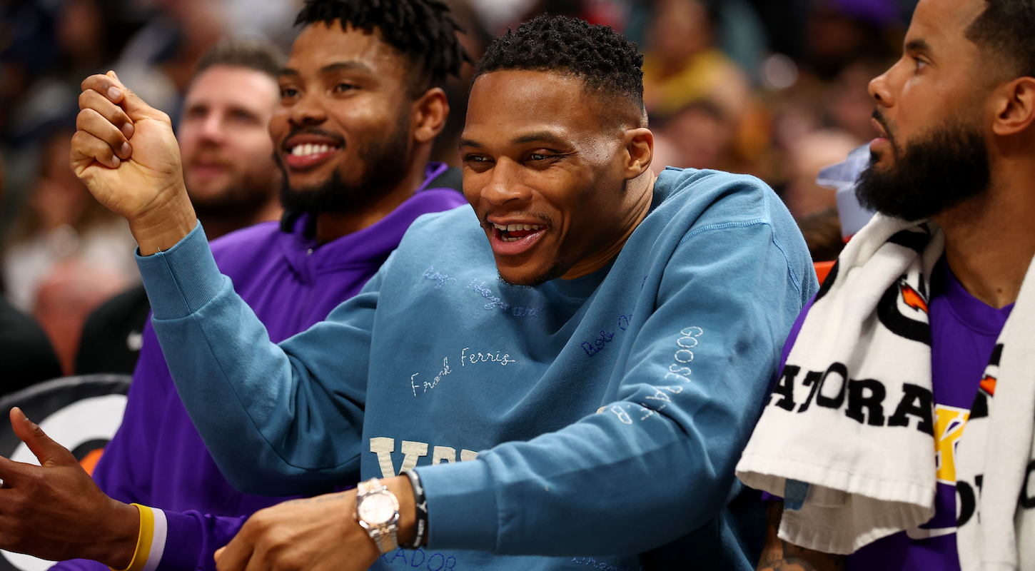 Russell Westbrook, Kent Bazemore, DJ Augustin (Los Angeles Lakers)