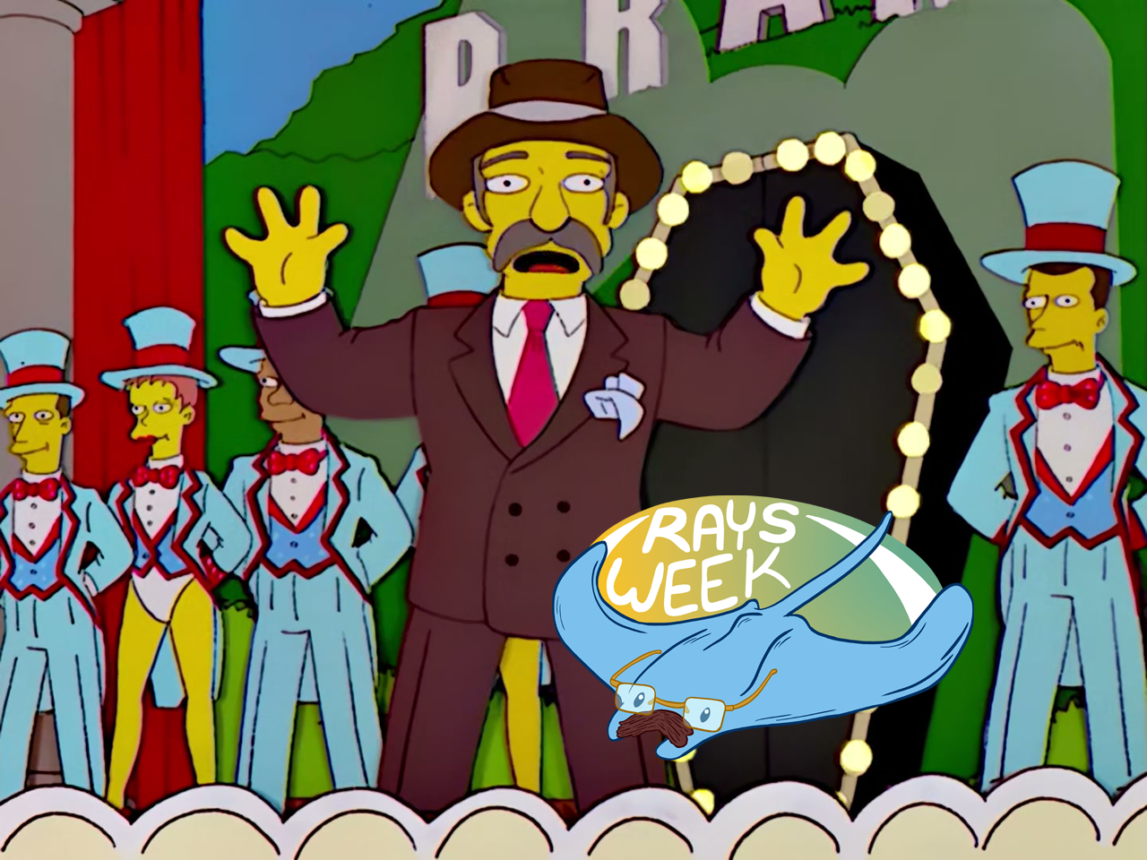 The animated Ray Jay Johnson as he appeared in a season 13 episode of The Simpsons.