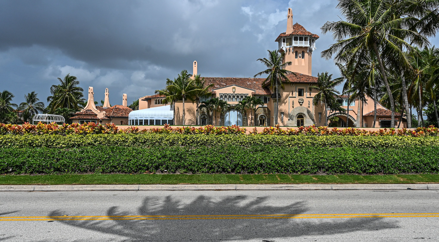 Mar-a-Lago, photographed from across the road