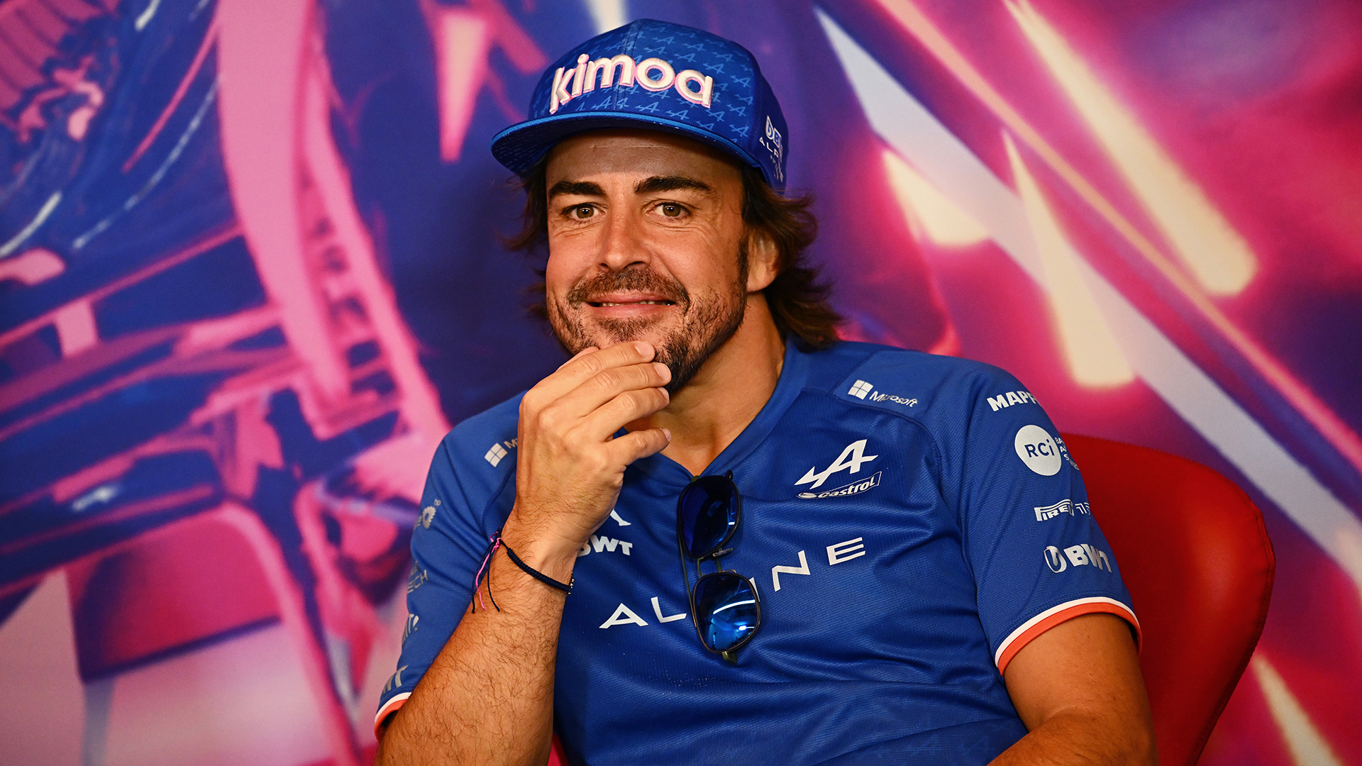 Fernando Alonso of Spain and Alpine F1 looks on in the Drivers Press Conference prior to practice ahead of the F1 Grand Prix of Canada at Circuit Gilles Villeneuve on June 17, 2022 in Montreal, Quebec.