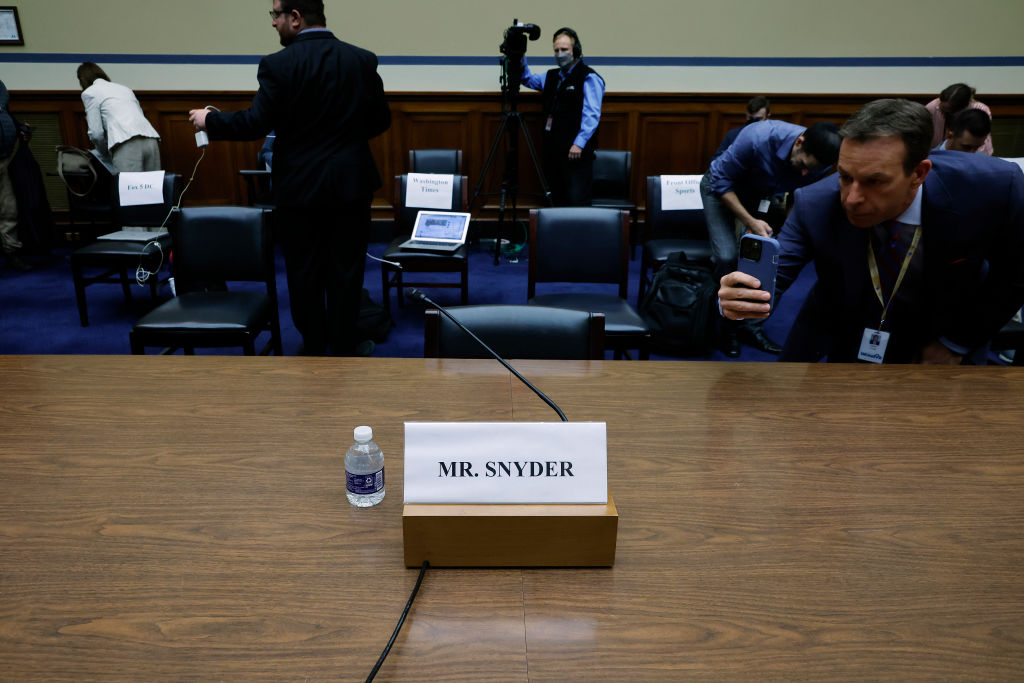 Dan Snyder's nameplate