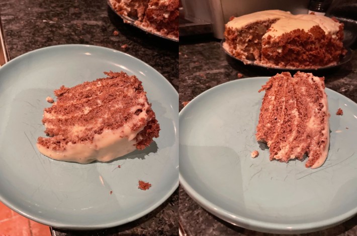 slices of Kelsey's wet cake