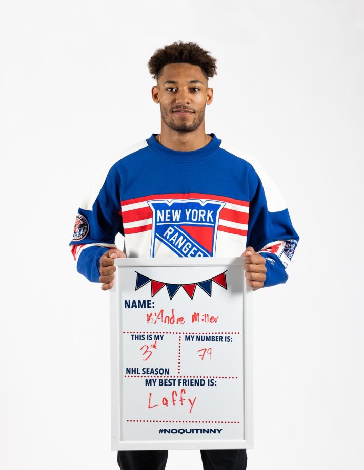 K'Andre Miller New York Rangers Fanatics Authentic Game-Used #79