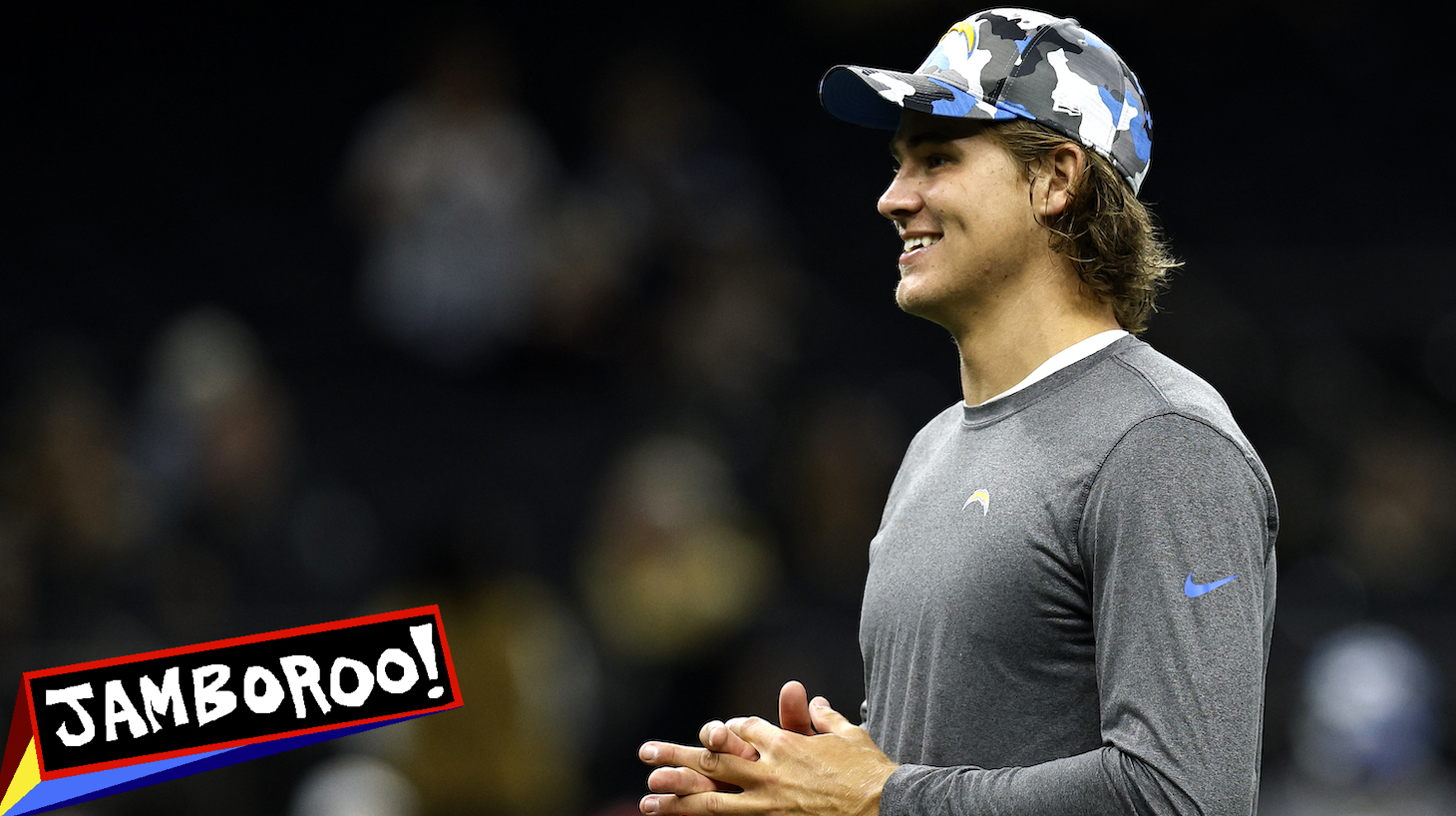 NEW ORLEANS, LOUISIANA - AUGUST 26: Justin Herbert #10 of the Los Angeles Chargers stands on the field prior to the start of an NFL preseason against the New Orleans Saints at Caesars Superdome on August 26, 2022 in New Orleans, Louisiana. (Photo by Sean Gardner/Getty Images)