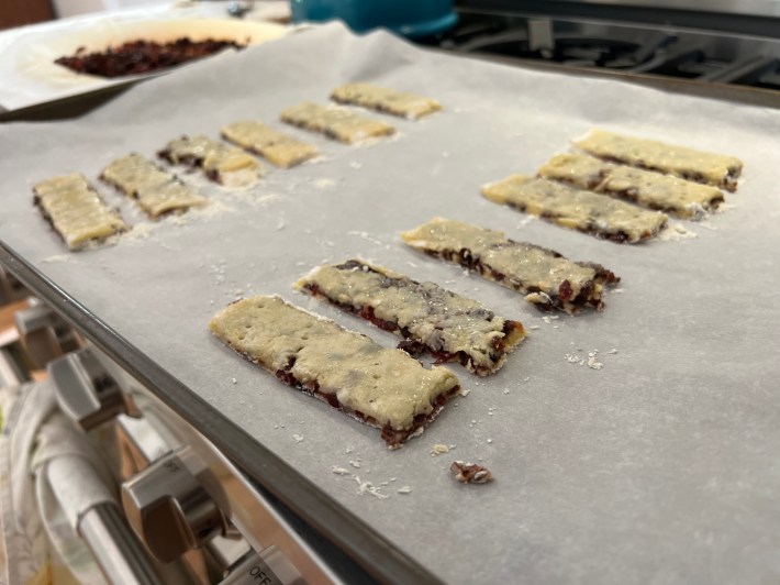 Biscuits ready for baking.