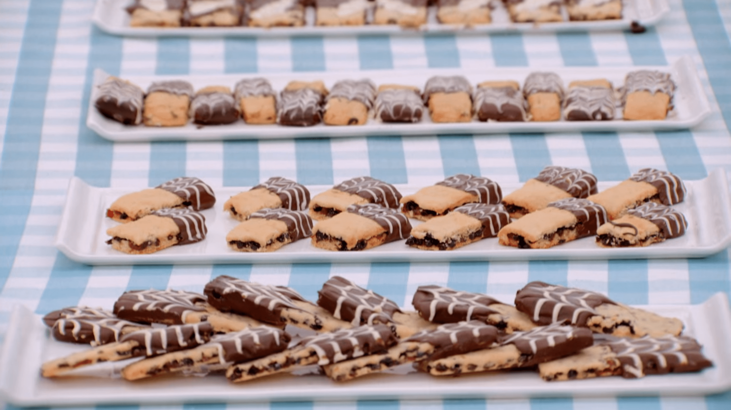 Biscuits made by the show's contestants.