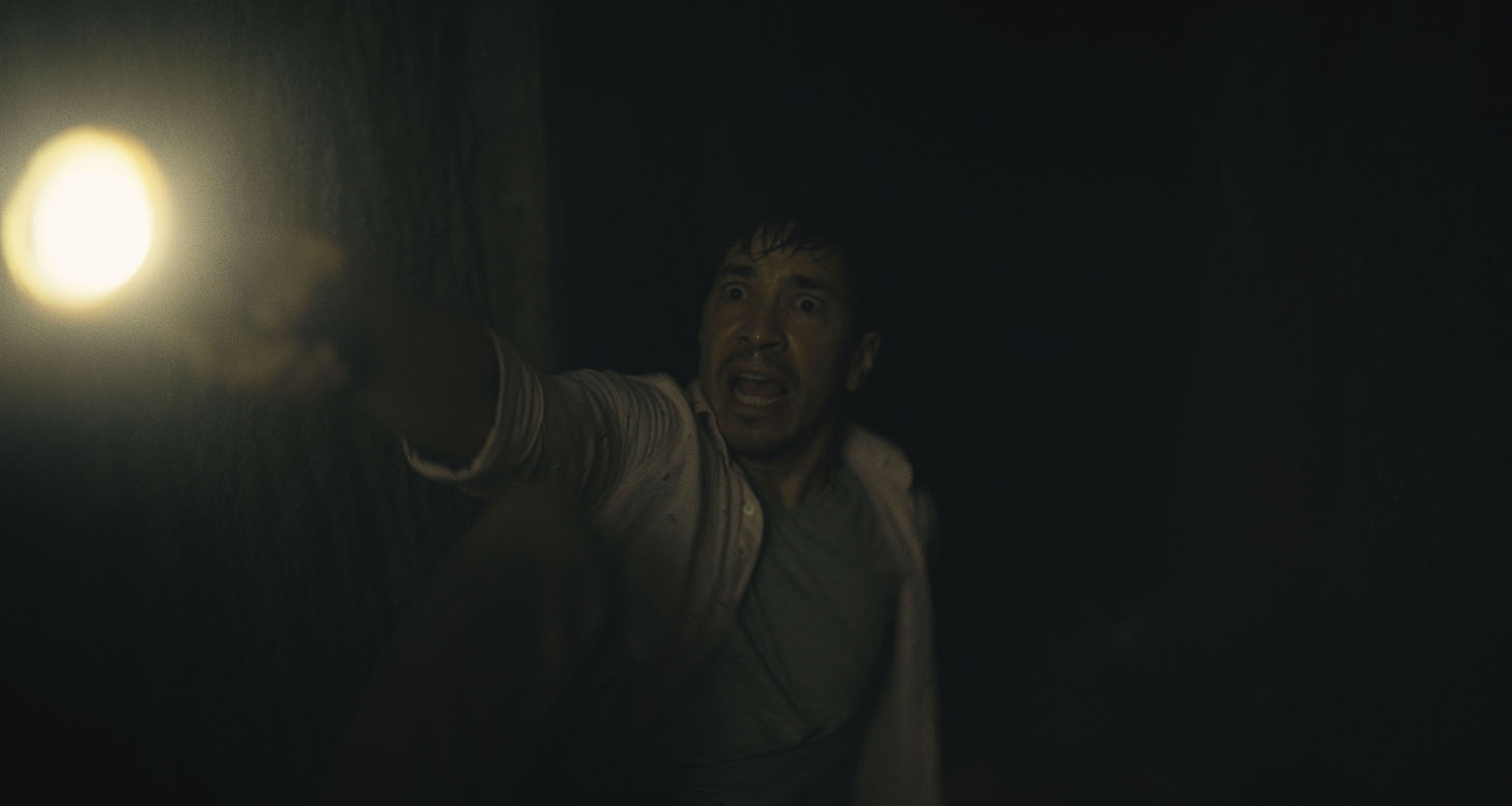 Justin Long as Cale in 20th Century Studios' Barbarian.