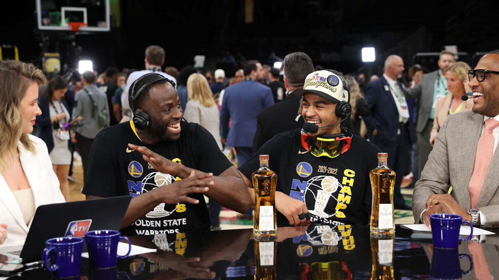Jordan poole and Draymond Green