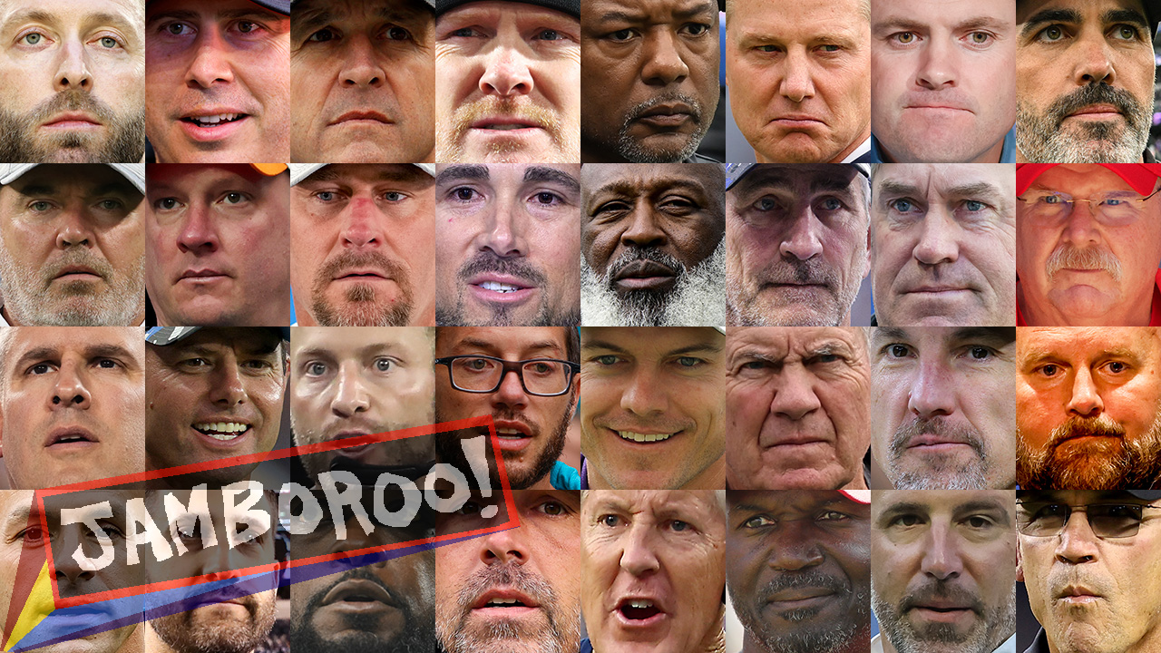 All 32 faces of the NFL coaches