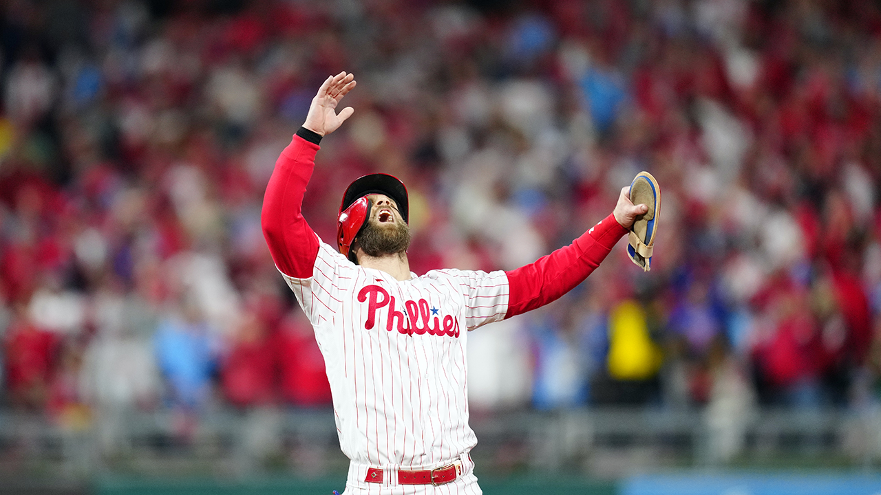 Philadelphia Phillies on X: Want a chance to win a Bryce Harper 2022 World  Series Jersey? It's simple. Vote 3 ⭐️  Rules:    / X
