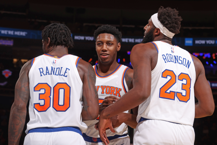 Julius Randle, R.J. Barrett, Mitchell Robinson (New York Knicks)