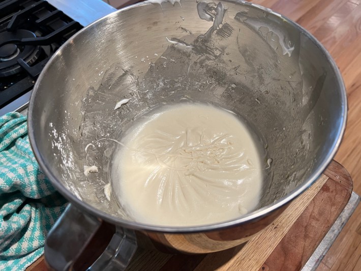 A bowl of batter.