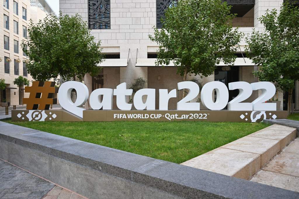 Sign at the qatar world cup