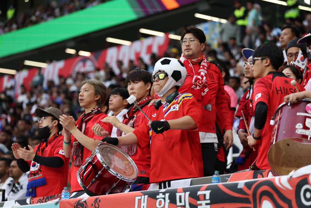 South Korean soccer fans