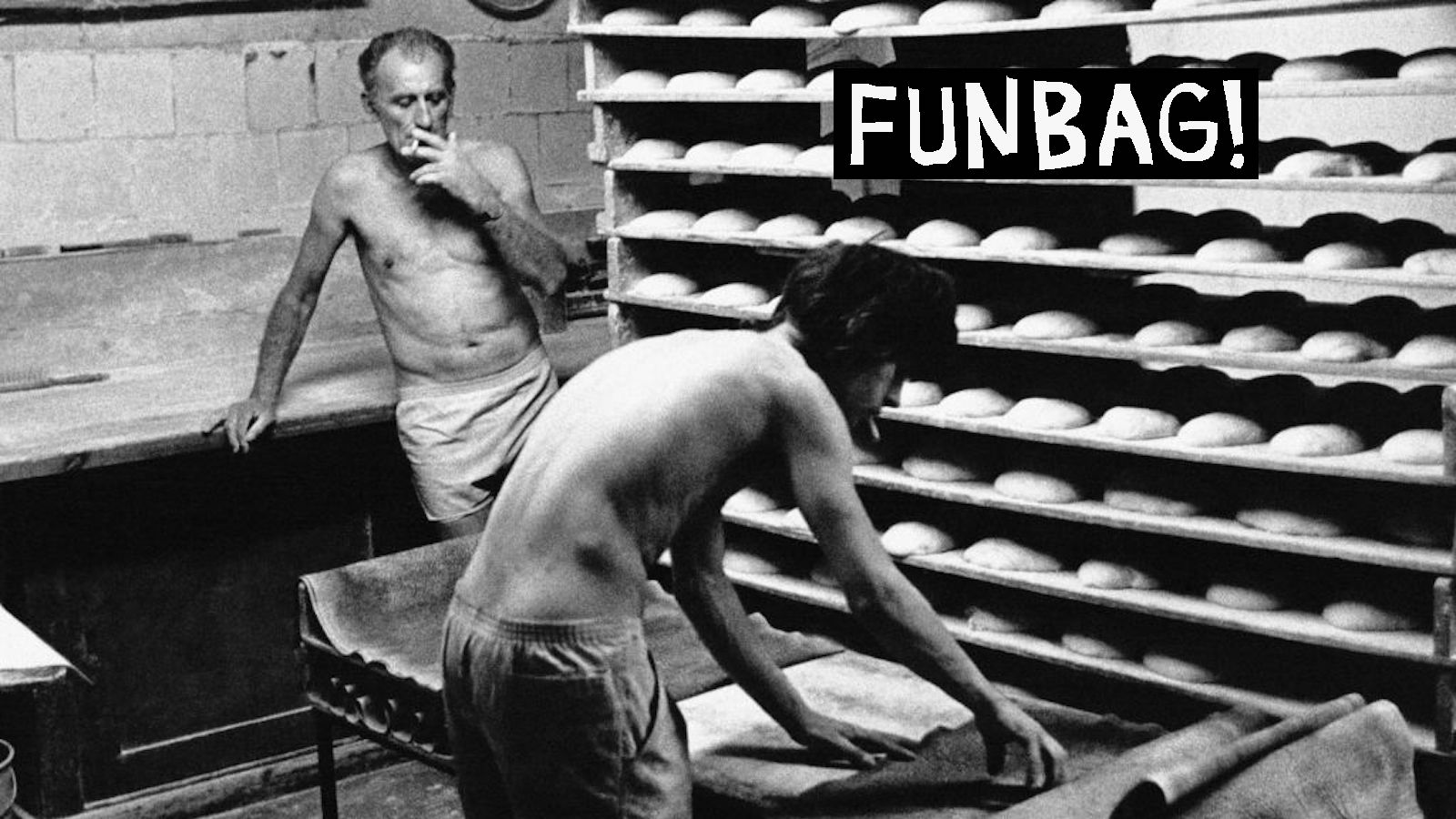 French bakers making bread