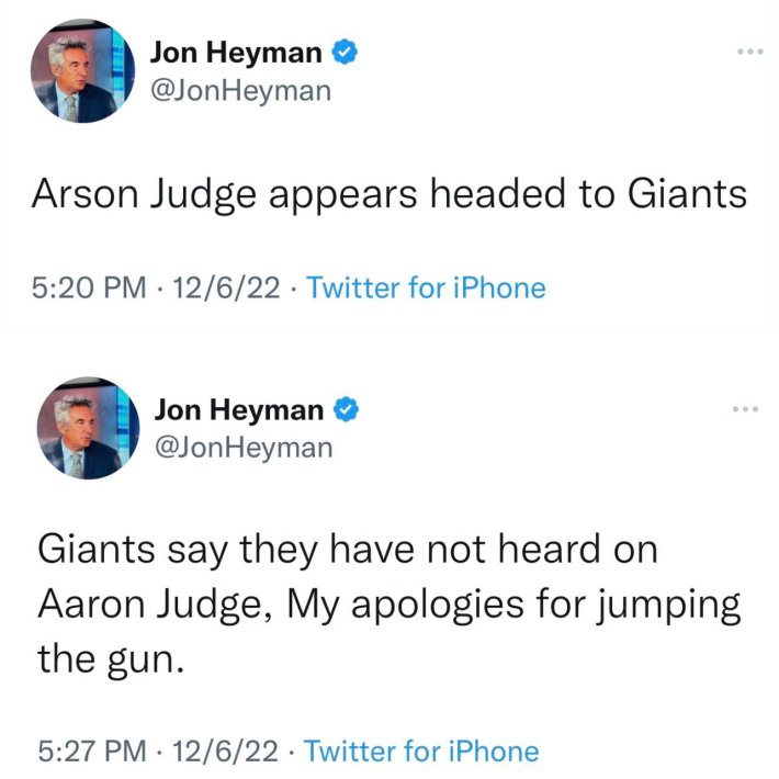 Arson Judge does not sign with the Giants, and neither does Aaron