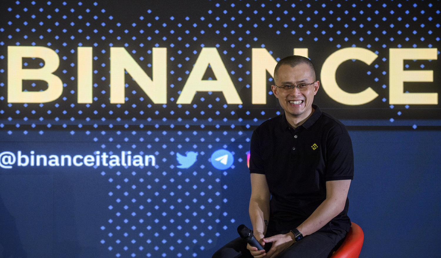 ROME, ITALY - MAY 10: Founder and CEO of Binance Changpeng Zhao, commonly known as "CZ", attends the "CZ meets Italy" at Palazzo Brancaccio on May 10, 2022 in Rome, Italy. Changpeng Zhao is the founder and CEO of Binance, the world's largest cryptocurrency exchange by trading volume as of April 2018. (Photo by Antonio Masiello/Getty Images)
