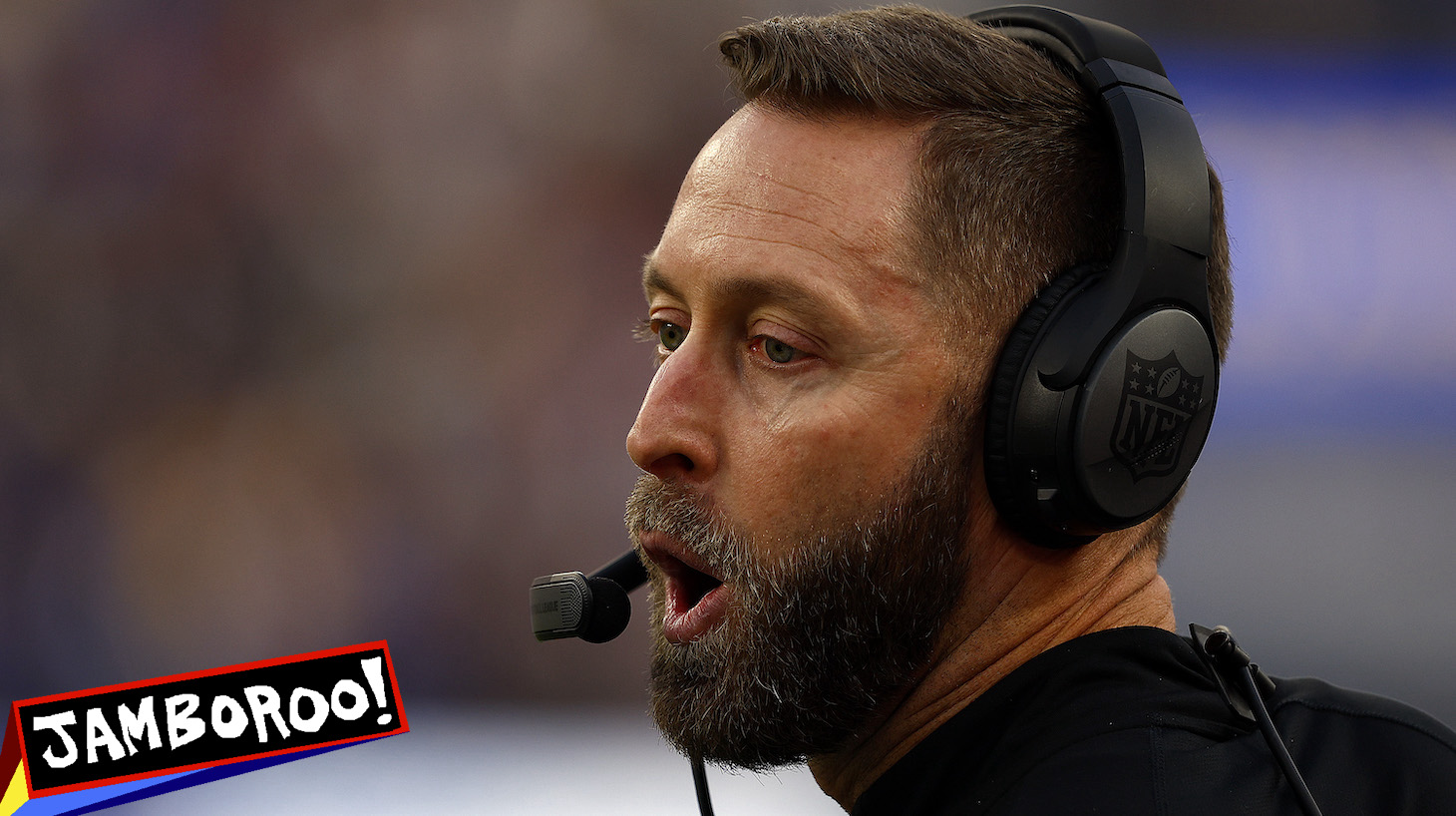 INGLEWOOD, CALIFORNIA - NOVEMBER 13: Kliff Kingsbury of the Arizona Cardinals at SoFi Stadium on November 13, 2022 in Inglewood, California. (Photo by Ronald Martinez/Getty Images)
