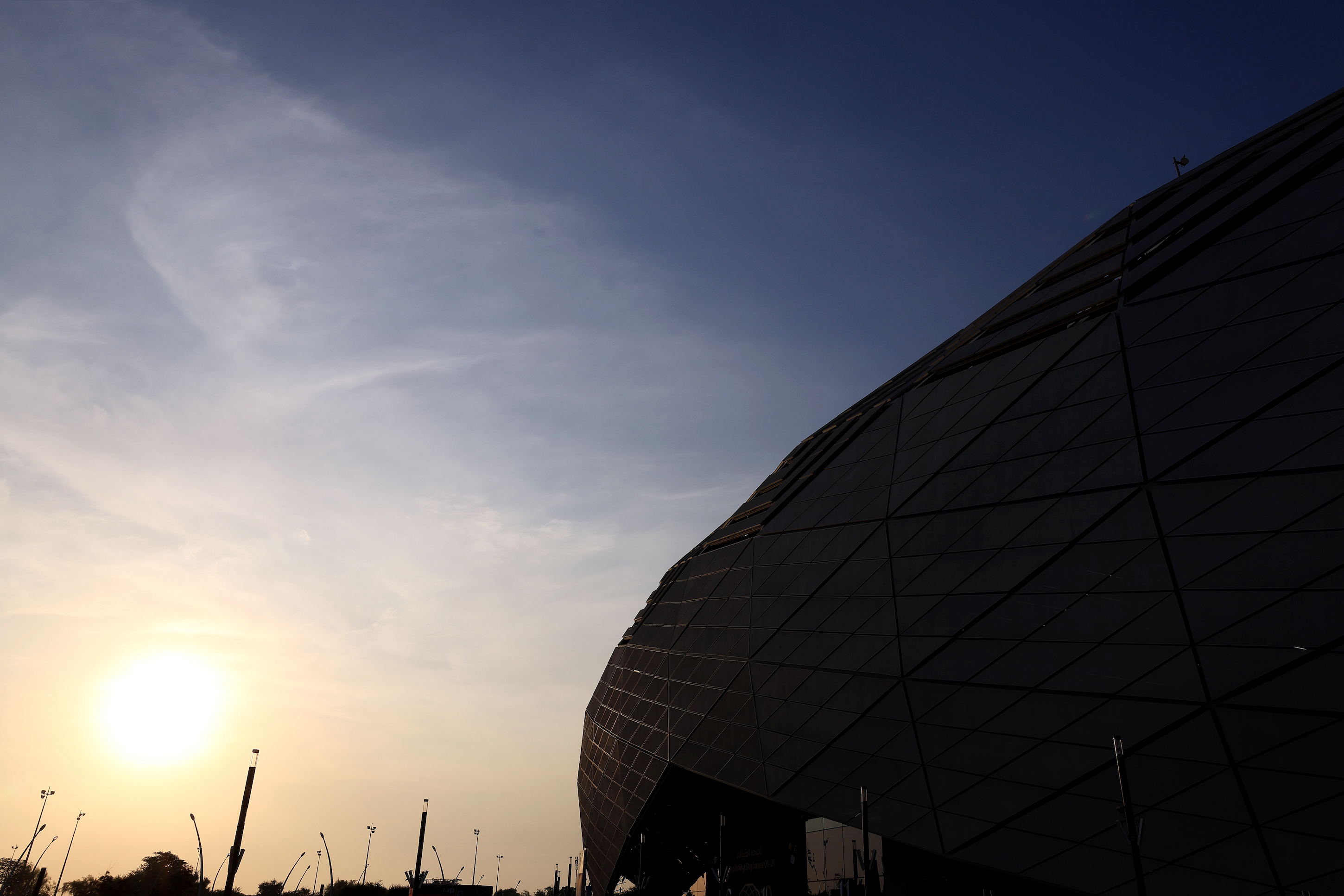 AL RAYYAN, QATAR - NOVEMBER 30: General view outside the stadium prior to the FIFA World Cup Qatar 2022 Group D match between Tunisia and France at Education City Stadium on November 30, 2022 in Al Rayyan, Qatar. (Photo by Buda Mendes/Getty Images)