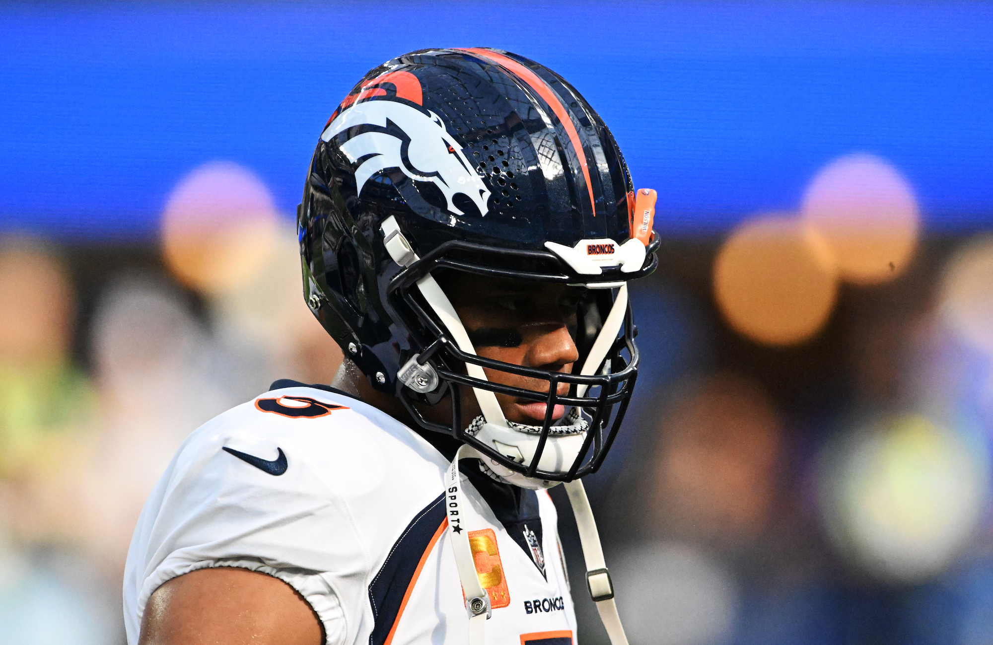 INGLEWOOD, CALIFORNIA - DECEMBER 25: Denver Broncos quarterback Russell Wilson (3) takes the filed on December 25, 2022 in Inglewood, Colorado. The Los Angeles Rams take on the Denver Broncos during a Christmas Day game at SoFi Stadium. (Photo by RJ Sangosti/MediaNews Group/The Denver Post via Getty Images)