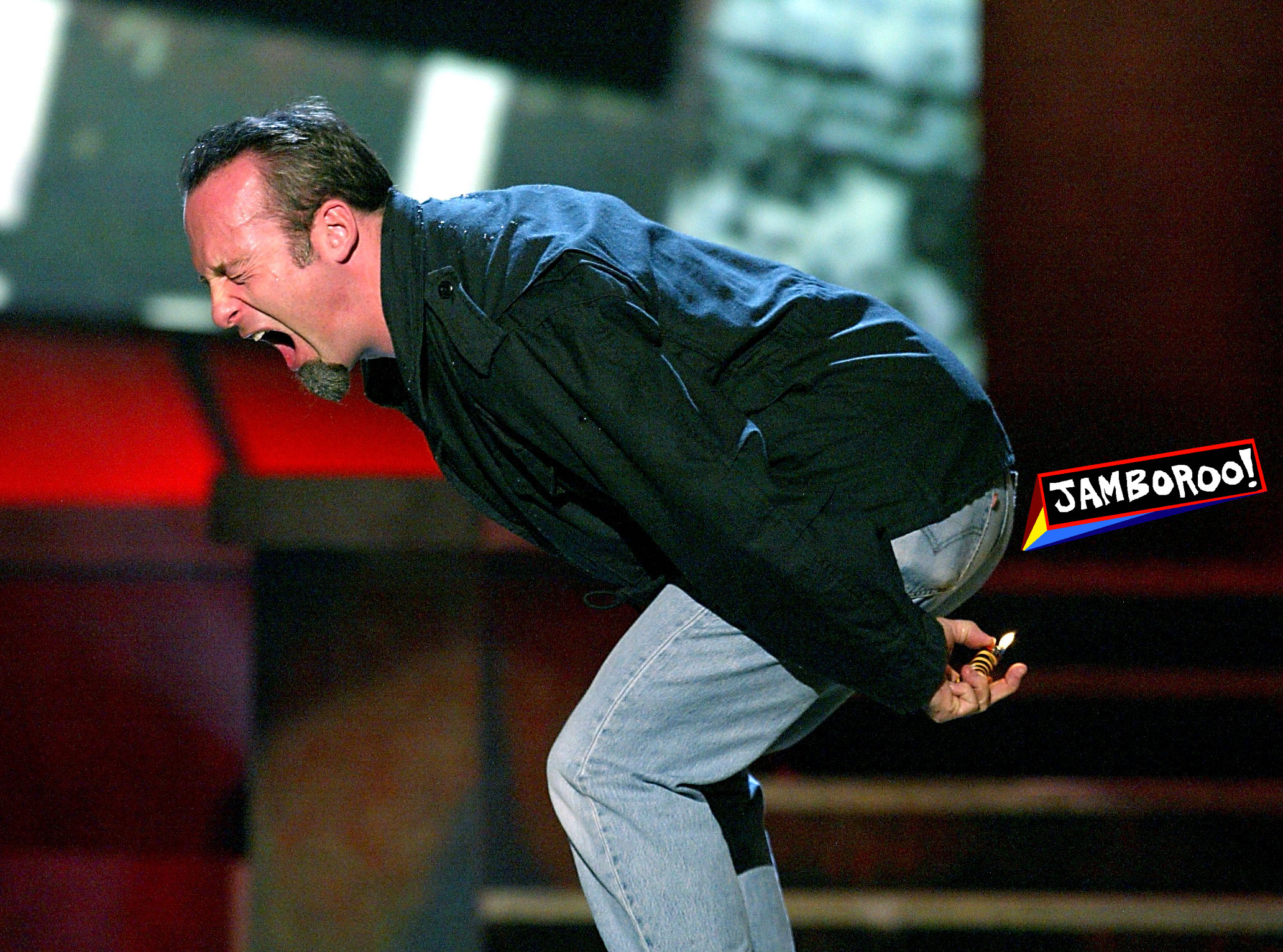 LOS ANGELES - NOVEMBER 22: ***U.S. TABLOIDS OUT*** Actor Bob Odenkirk farts during Comedy Central's First Ever Awards Show "The Commies" at Sony Pictures Studios in Culver City, California. "The Commies" will air December 7, 2003 at 9pm pst on Comedy Central. (Photo by Kevin Winter/Getty Images)