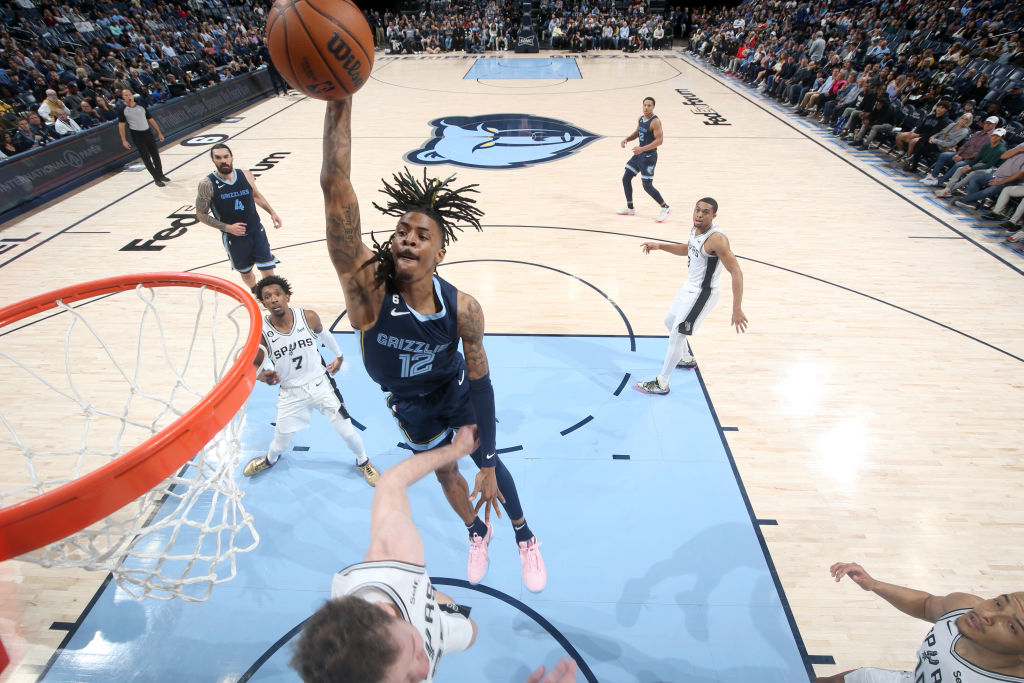 Ja Morant dunks