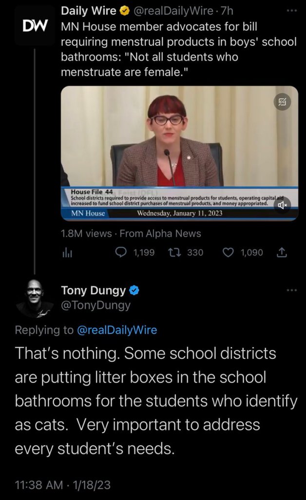 Tony Dungy Believed The Whole "Litter Boxes In Schools" Hoax