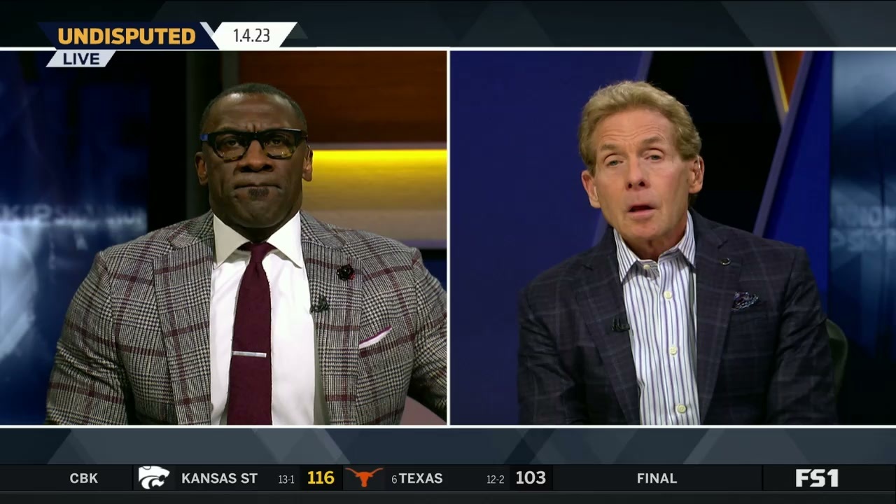 Skip Bayless and Shannon Sharpe argue on the show Undisputed