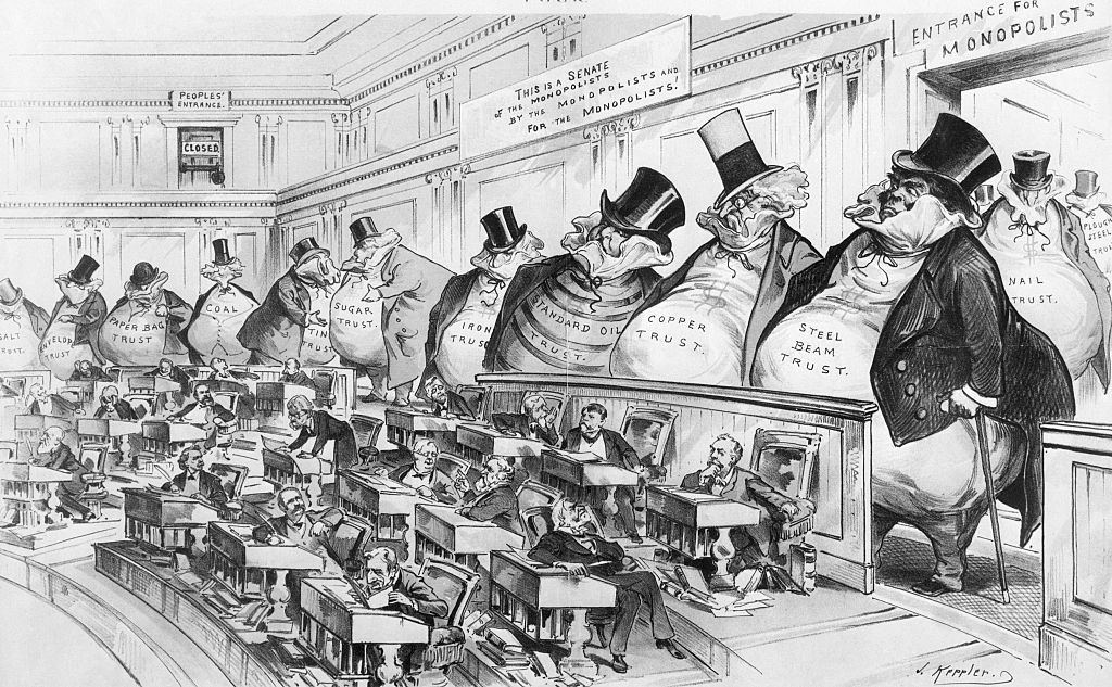 Era of Benjamin Harrison, cartoon.