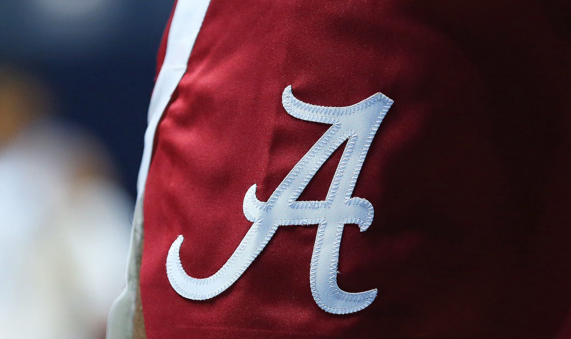 KINGSTON, RI - NOVEMBER 15: General view of the Alabama Crimson Tide logo during the college basketball game between Alabama Crimson Tide and Rhode Island Rams on November 15, 2019, at Ryan Center in Kingston, RI. (Photo by M. Anthony Nesmith/Icon Sportswire via Getty Images)