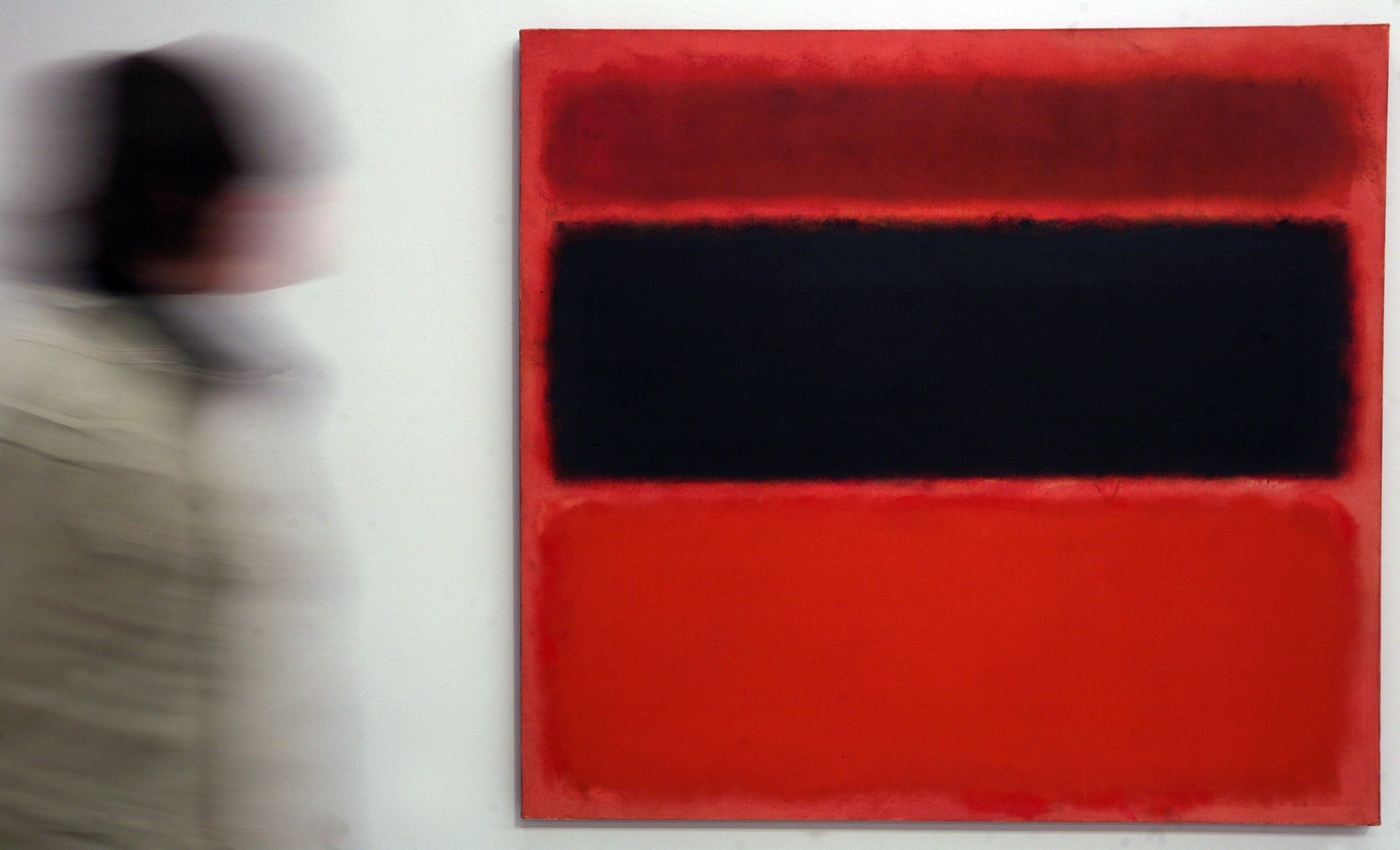 A Mark Rothko painting, featuring his signature planes of color, on display in Munich's Kunsthalle in 2008.