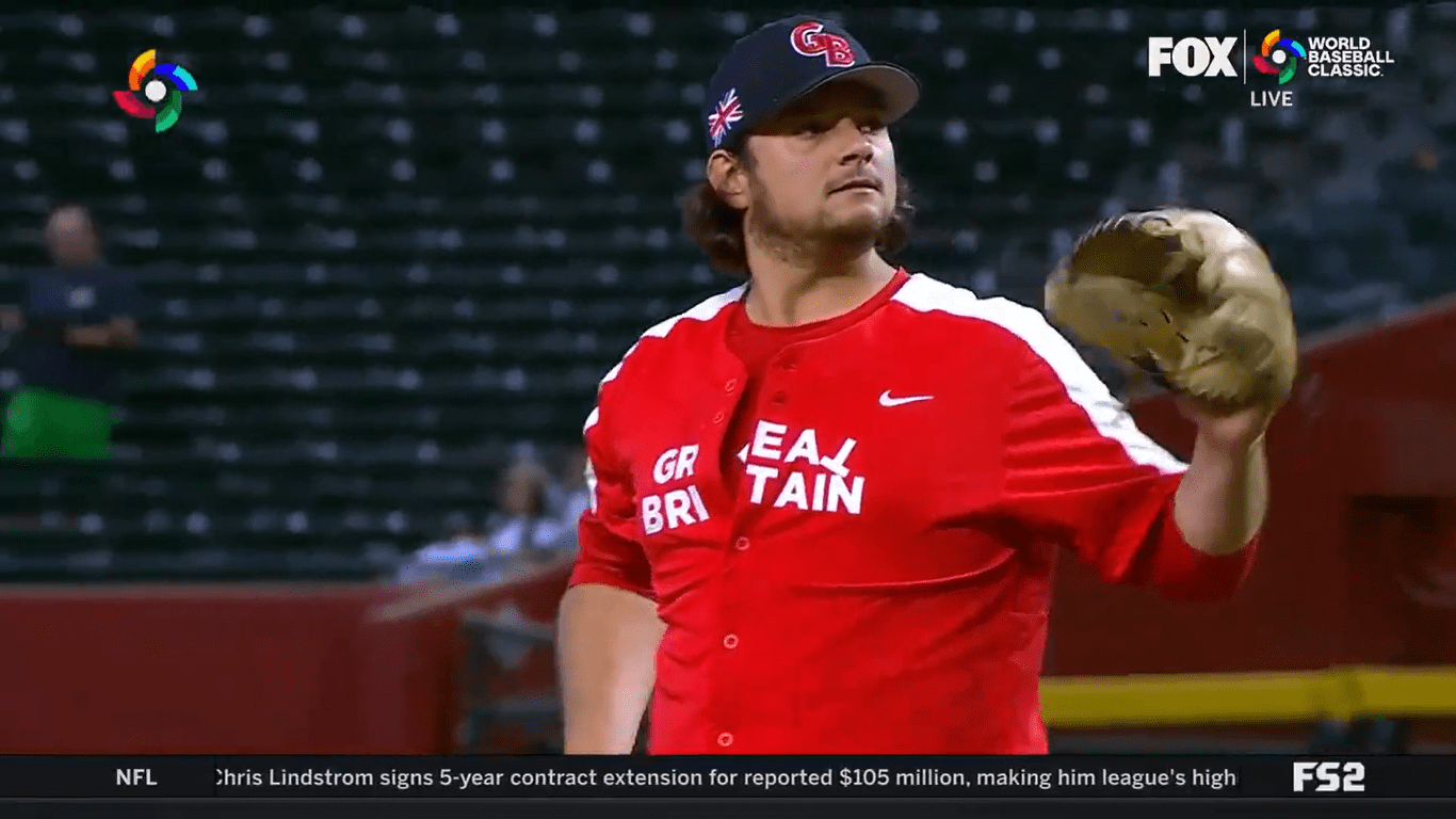 Ian Gibault with a broken T on his uniform