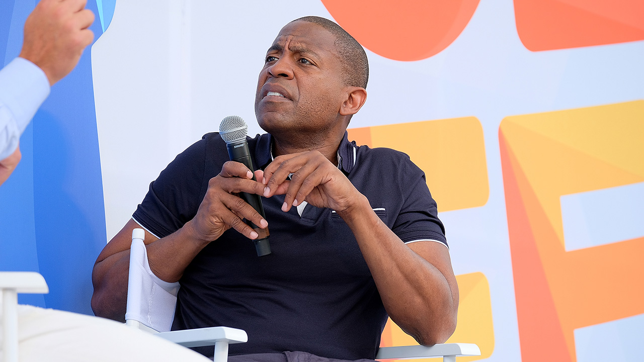 NEW YORK, NY - JULY 21: Carlos Watson speaks onstage during OZY FEST 2018 at Rumsey Playfield, Central Park on July 21, 2018 in New York City.