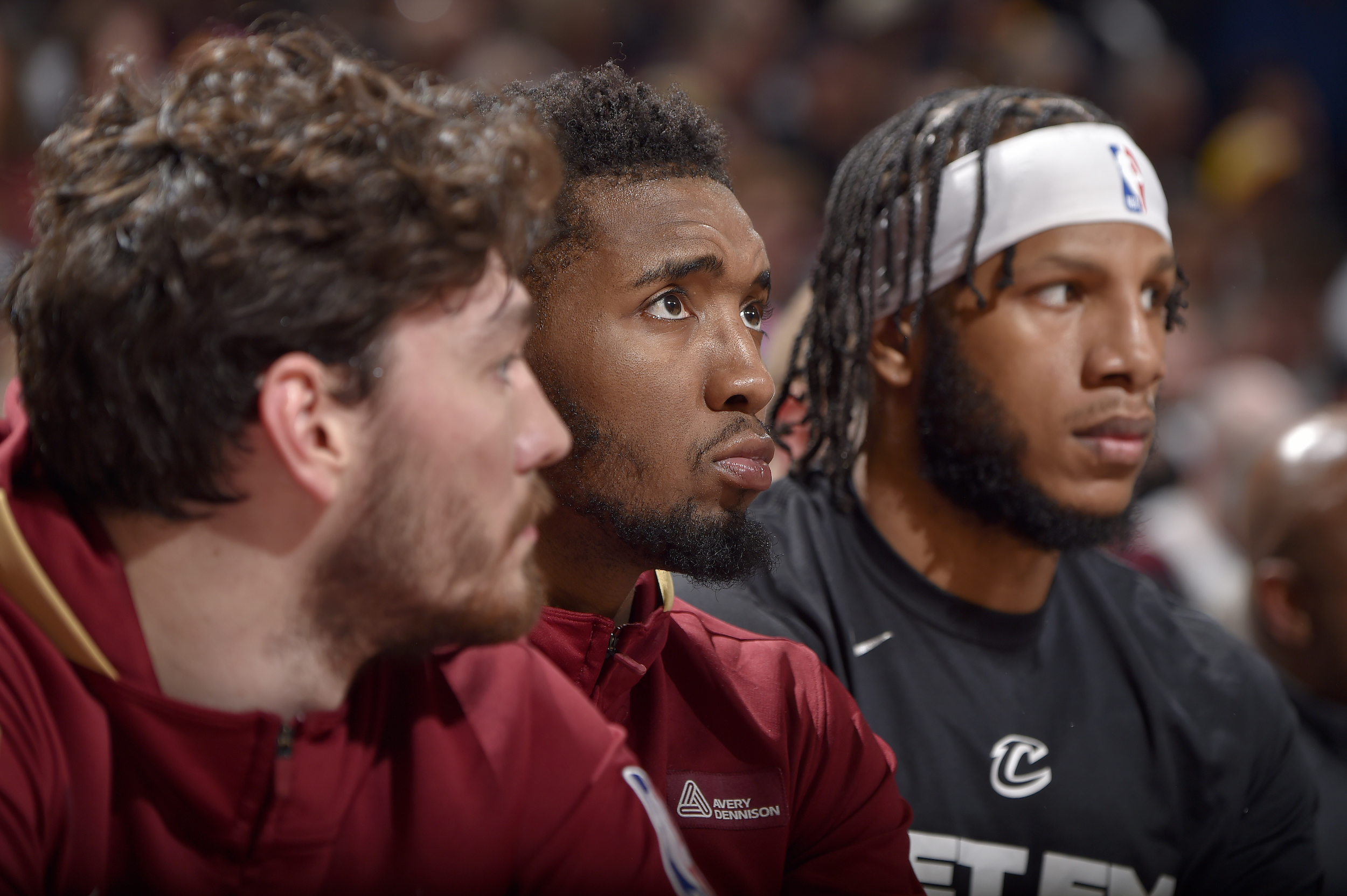 Donovan Mitchell watches the Cavaliers lose.