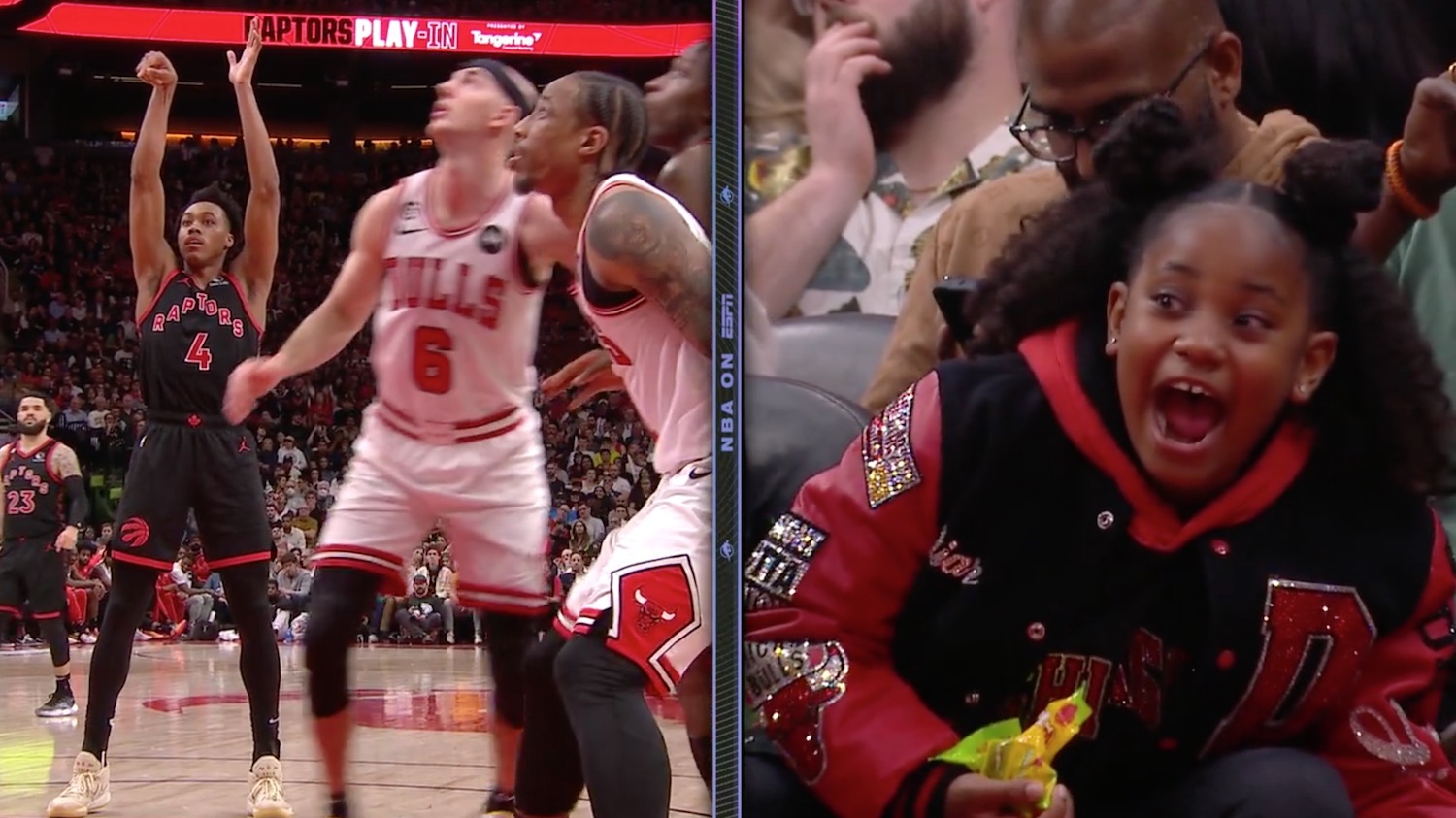 DeMar DeRozan's Screaming Daughter Carries Bulls To Play-In Victory ...