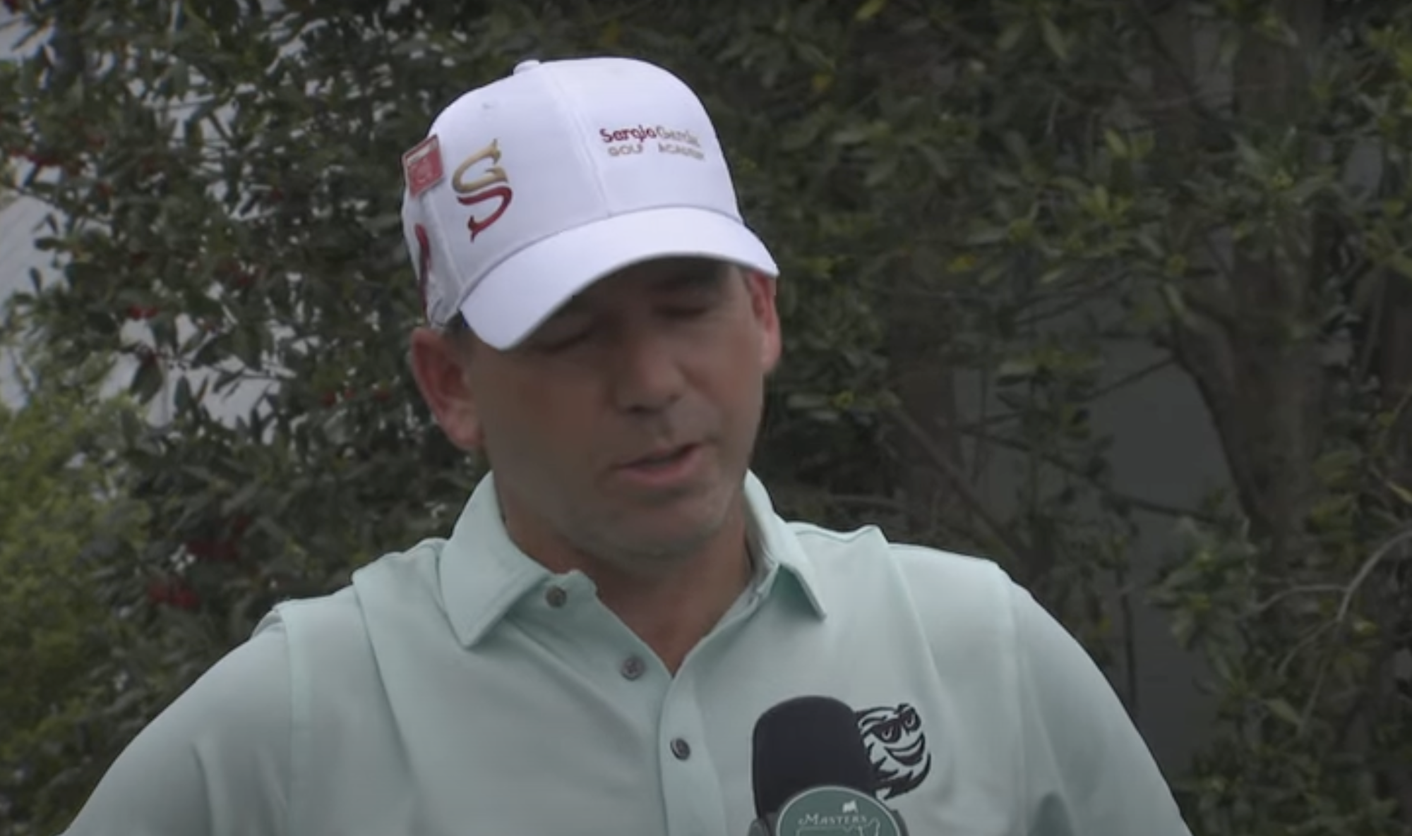 Sergio Garcia is grumpy.