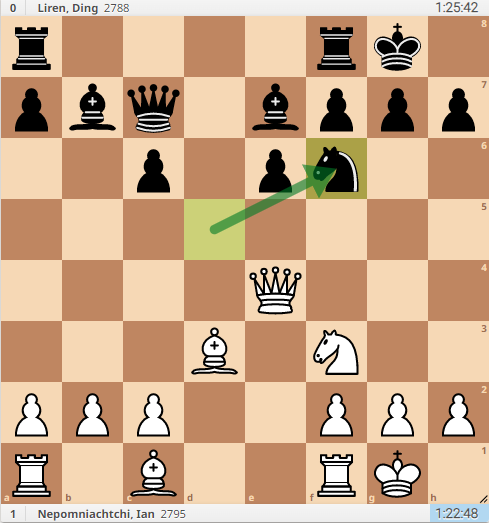 Nepomniachtchi Wins Game 2 With Black After Navigating Ding's