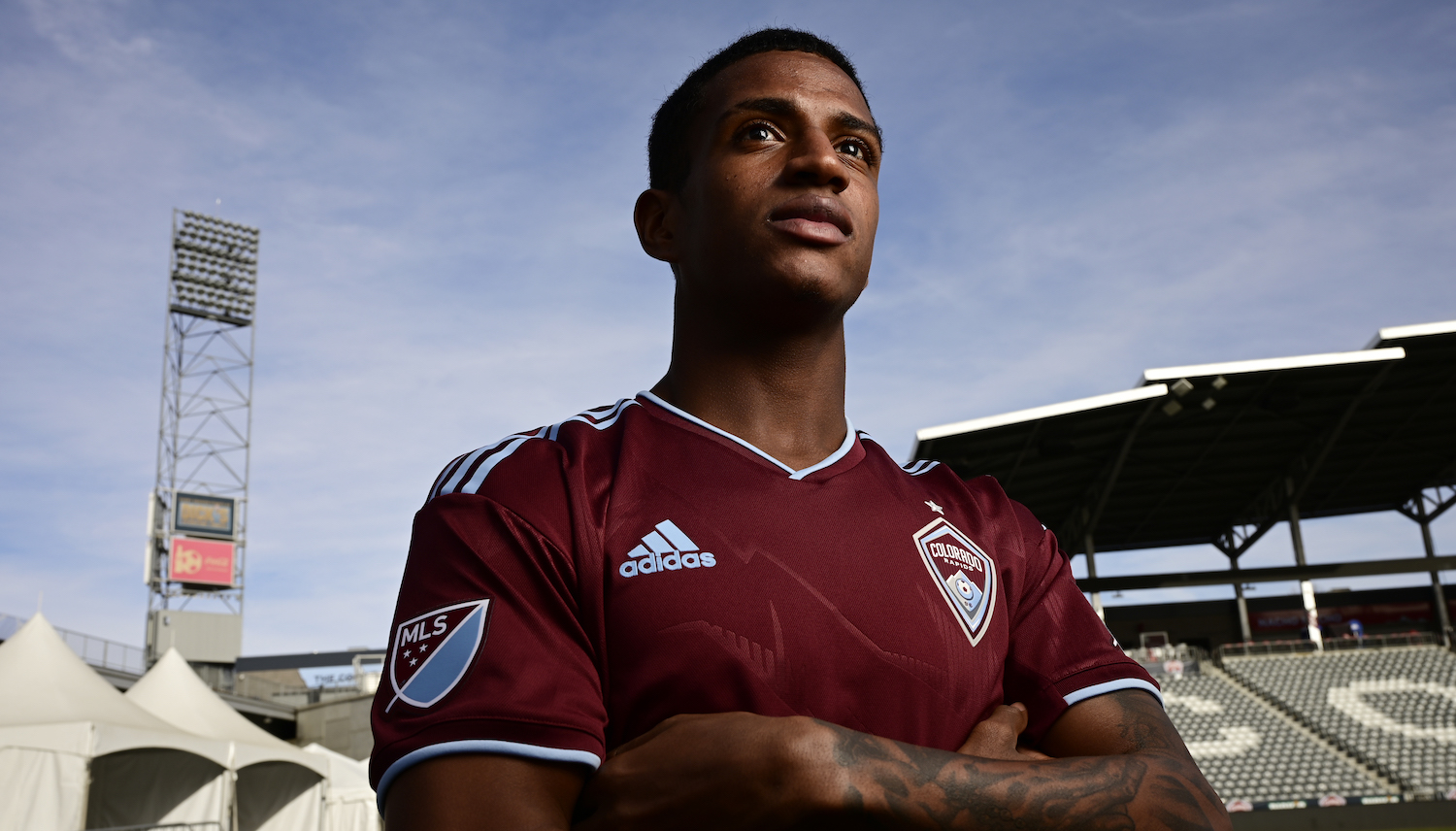 COMMERCE CITY, CO - MARCH 3 : Max Alves of Colorado Rapids poses for a portrait at Dicks Sporting Goods Park in Commerce City, Colorado on Thursday, March 3, 2022.(Photo by Hyoung Chang/MediaNews Group/The Denver Post via Getty Images)