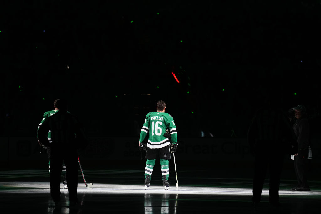 Joe Pavelski before the game