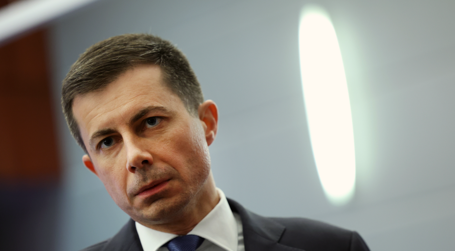 U.S. Transportation Secretary Pete Buttigieg, who sucks at his job
