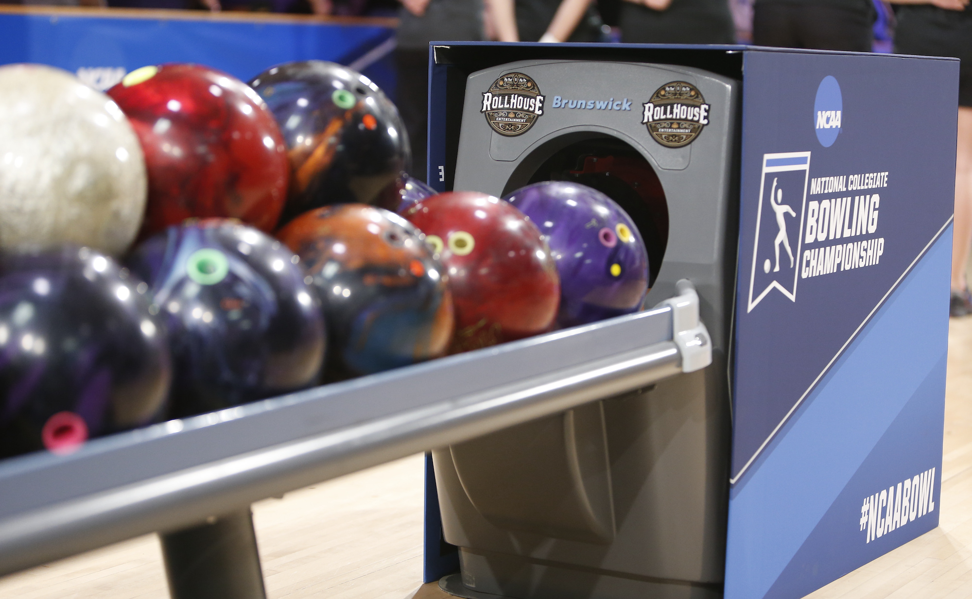 WICKLIFFE, OH - APRIL 13: The Stephen F. Austin Ladyjacks take on the Vanderbilt Commodores during the Division I Women's Bowling Championship held at Rollhouse Wickliffe on April 13, 2019 in Wickliffe, Ohio. (Photo by Jay LaPrete/NCAA Photos via Getty Images)
