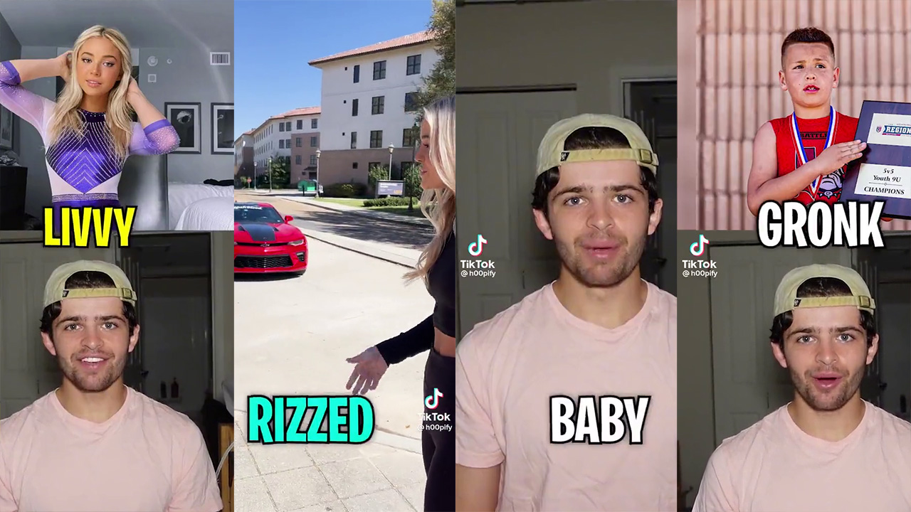 Tik Tok screenshots of "Livvy Rizzed Baby Gronk"