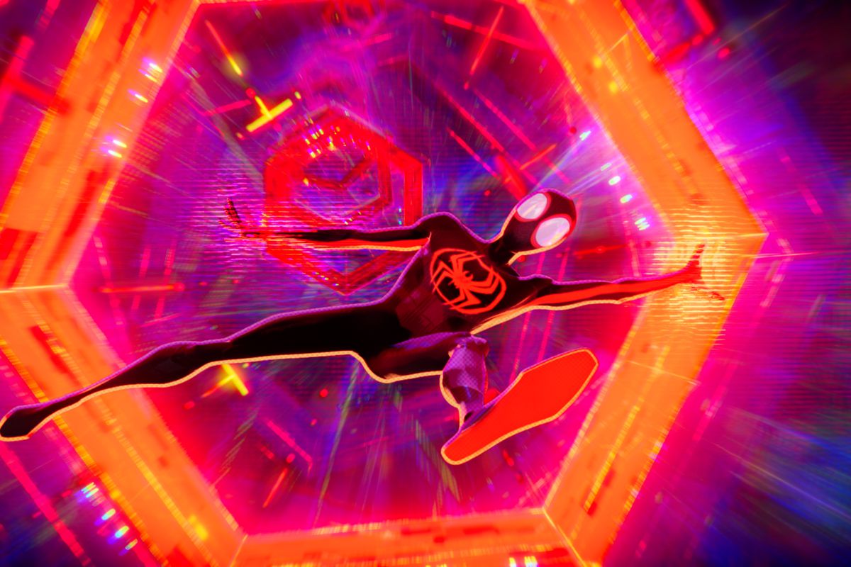 A scene from Across The Spider-Verse